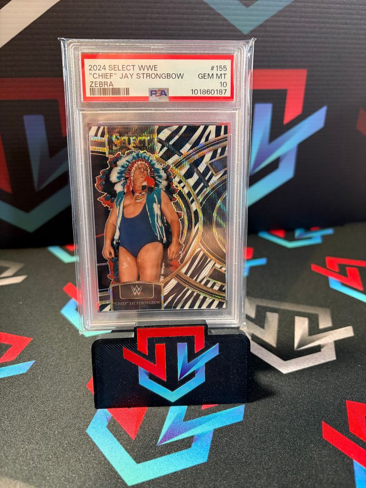 Chief Jay Strongbow Select Zebra SSP Case Hit PSA 10 GEM MINT imagen 1